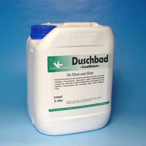 Duschbad Duschgel Gel 5 L Dusche Shampoo Bad WC Blau